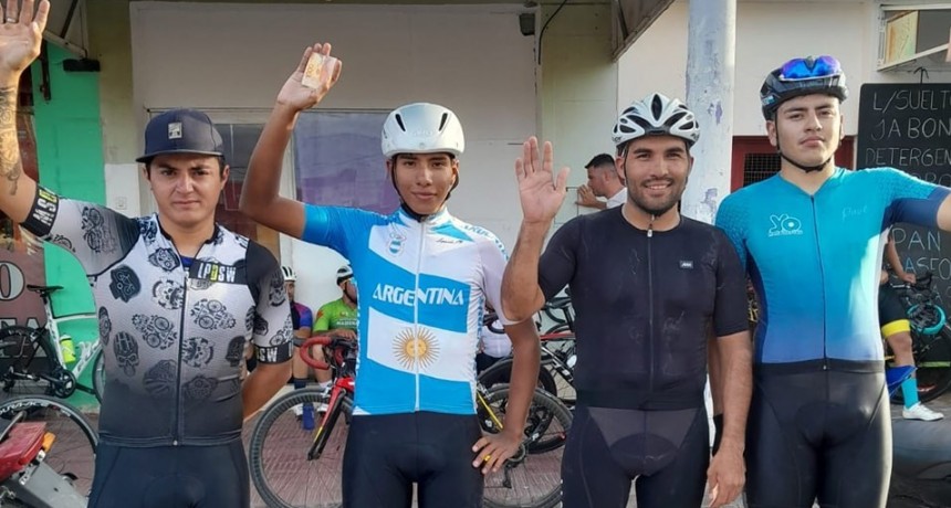CICLISMO: ESTEBAN ESPINOSA FESTEJÓ EN OTRA PRUEBA LIBRE 