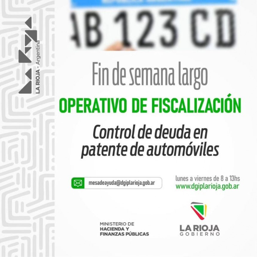 DGIP REALIZARÁ CONTROLES DE FISCALIZACIÓN PARA INTIMAR DEUDORES DE PATENTES