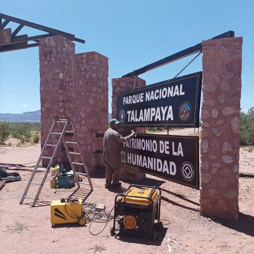 TALAMPAYA ACONDICIONA SUS INSTALACIONES CON “MÁS OBRAS MEJORES PARQUES”