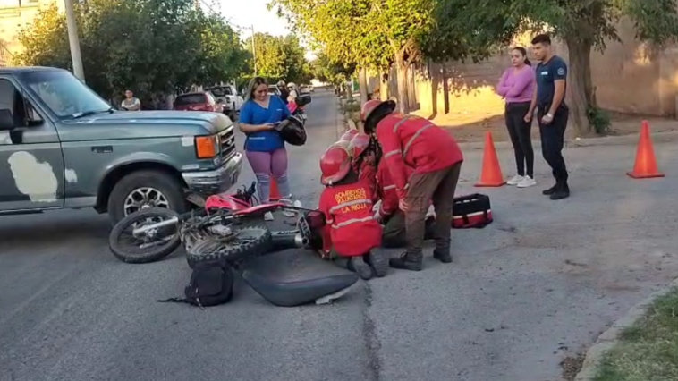 UNA MUJER HERIDA EN UN SINIESTRO VIAL EN EL BARRIO PARQUE SUD