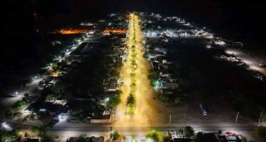 INAUGURARON NUEVO ALUMBRADO LED EN VILLA MAZ&Aacute;N