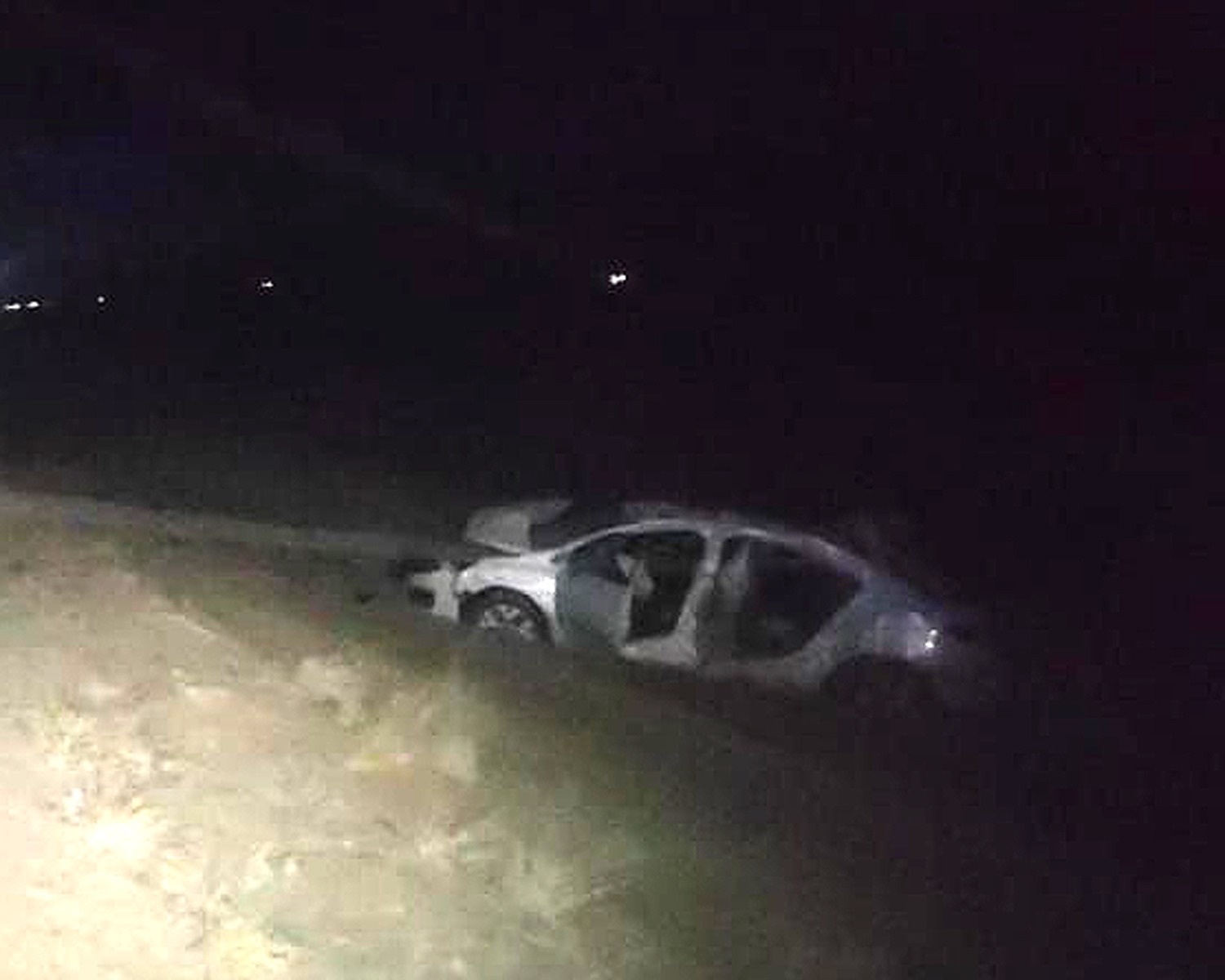 VOLCÓ EN RUTA 75 Y SUFRIÓ HERIDAS LEVES