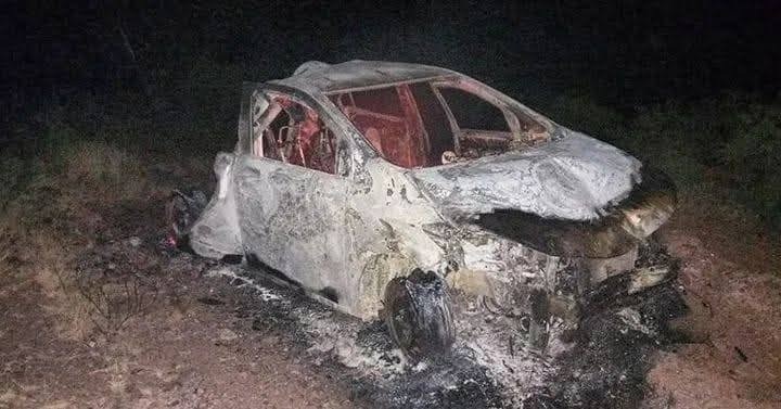 UN RIOJANO SE SALVÓ DE MILAGRO TRAS UN VUELCO E INCENDIO DE SU AUTO EN CAUCETE