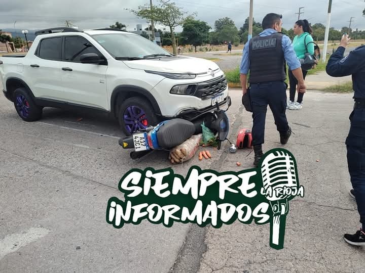 SINIESTRO VIAL ENTRE UNA MOTOCICLETA Y UNA CAMIONETA DEJÓ UN HERIDO EN LA ZONA NORTE 