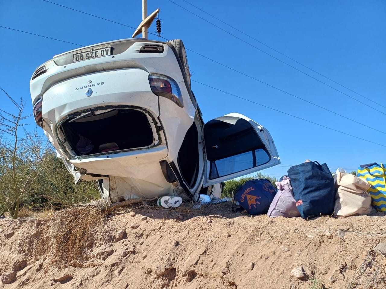 VUELCO CAMINO A CHILECITO DEJÓ UNA HERIDA GRAVE