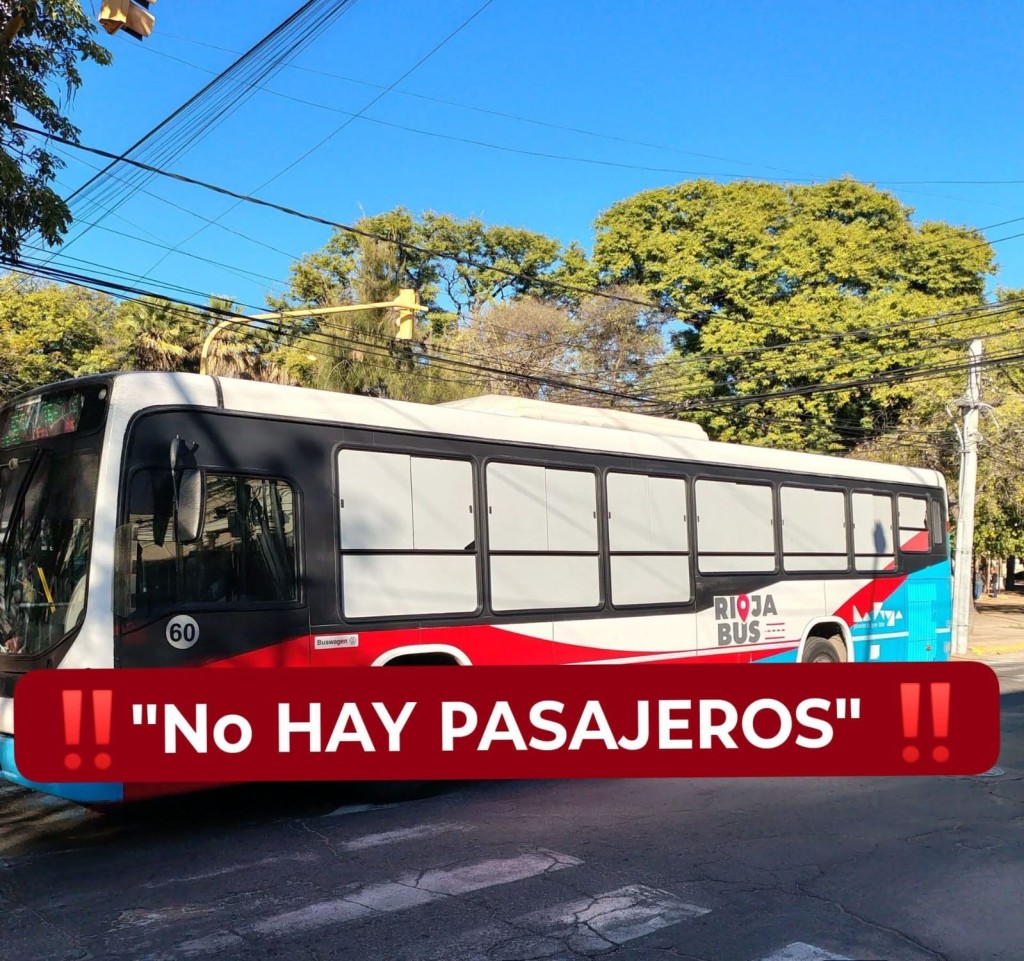 BRIZUELA: "EN RIOJA BUS NO HAY PASAJEROS"