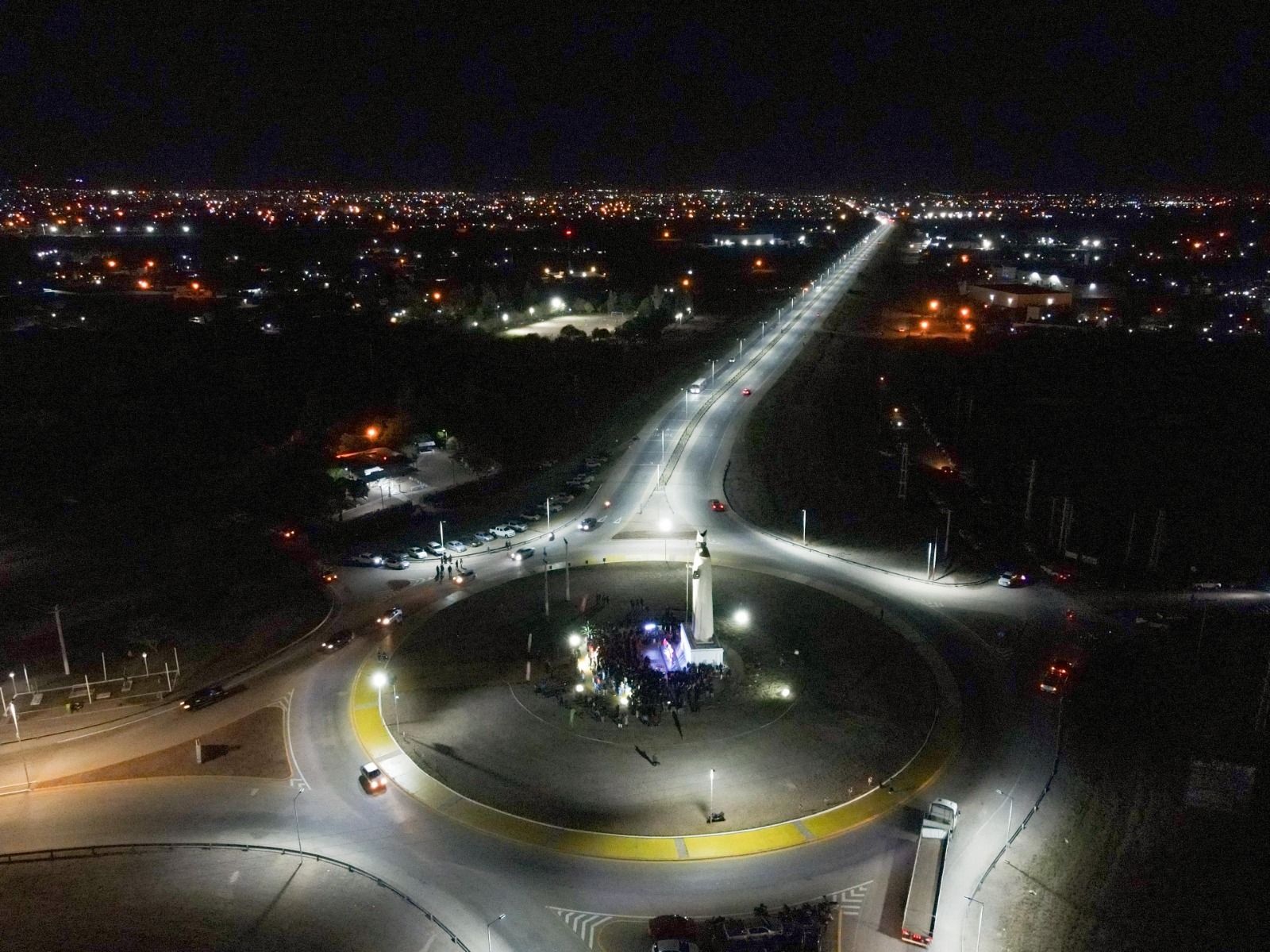 EL GOBIERNO PROVINCIAL Y LA MUNICIPALIDAD INAUGURARON NUEVA ILUMINACIÓN EN RUTA 38 Y 75