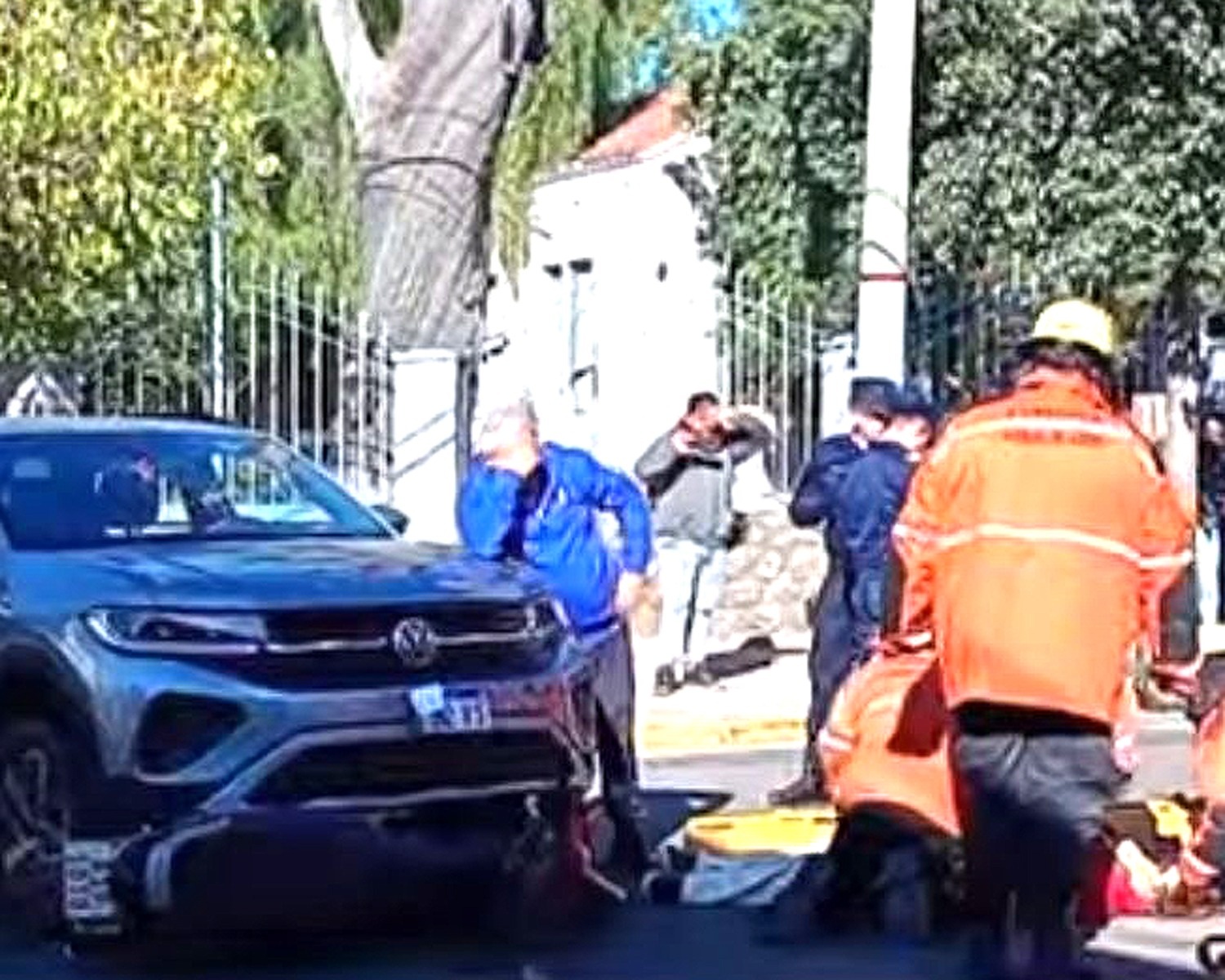 MUJER EMBARAZADA SUFRIÓ UN SINIESTRO VIAL EN PLENO CENTRO