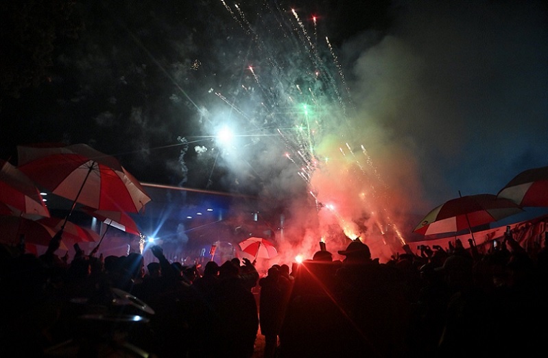 RIVER PARTIÓ AL MUNDIAL DE CLUBES CON UN FUERTE APOYO DE SUS HINCHAS
