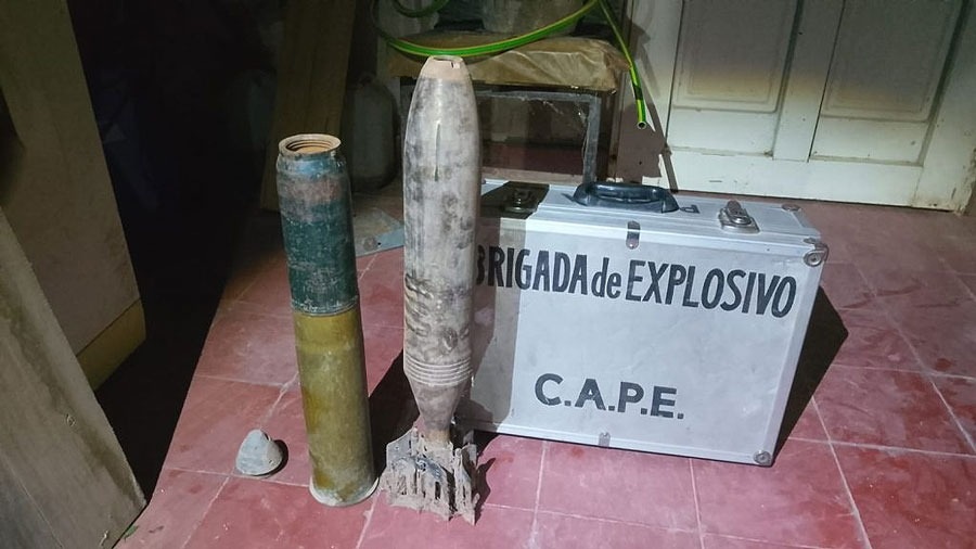 El CAPE SECUESTRÓ PROYECTILES DE GUERRA EN EL BARRIO ANTARTIDA I 