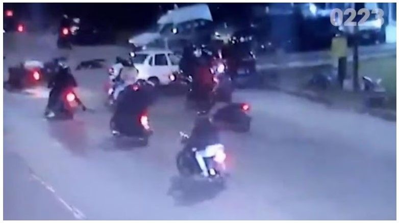 CARAVANA DE MOTOS,CHOQUE Y MUERTE EN MAR DEL PLATA