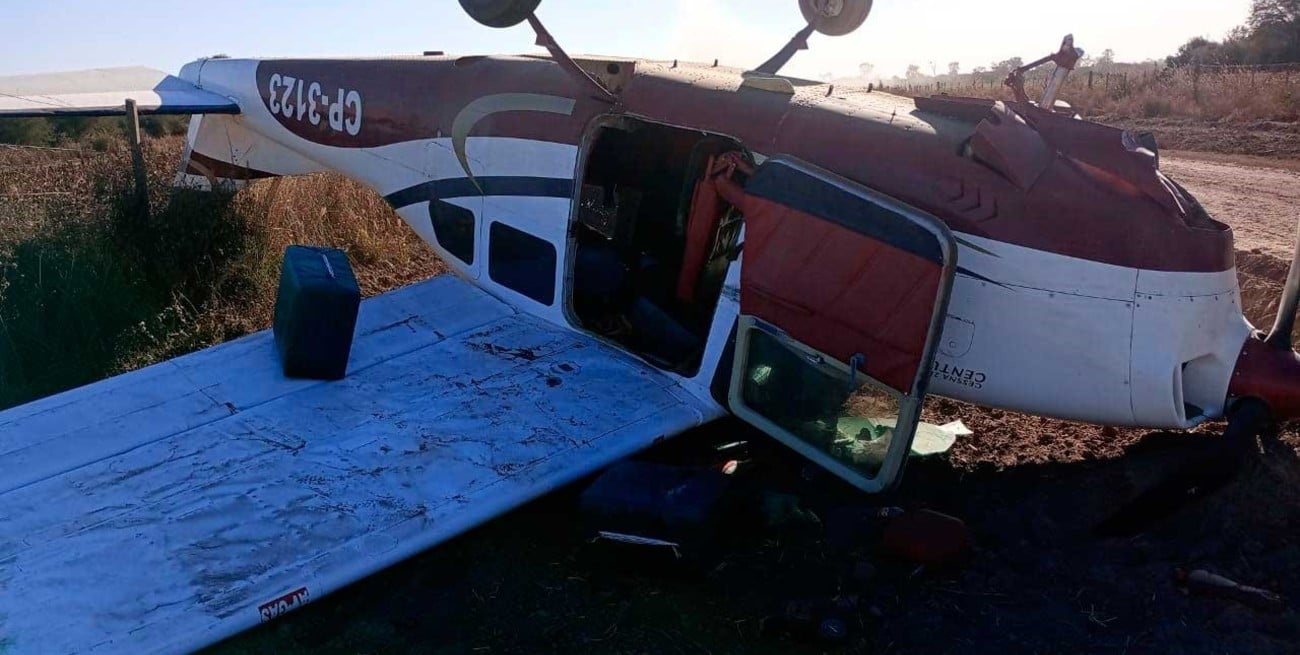 UNA AVIONETA QUE TRANSPORTABA 324 KILOS DE COCAÍNA CAYÓ EN UN CAMPO DE CHACO 