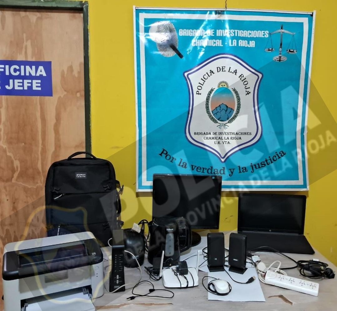RECUPERARON BIENES ROBADOS A AMP EN CHAMICAL
