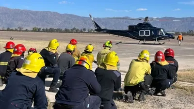 CAY&Oacute; UN HELIC&Oacute;PTERO EN UNA CAPACITACI&Oacute;N EN SAN JUAN Y MURIERON SIETE TRIPULANTES
