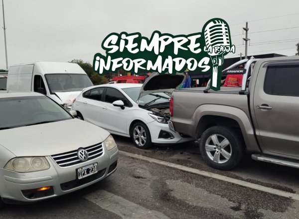 CHOQUE EN CADENA EN EL ACCESO SUR: DOS PERSONAS RESULTARON HERIDAS Y FUERON HOSPITALIZADAS