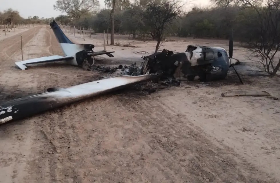 HALLARON INCENDIADA UNA AVIONETA NARCO EN EL CHACO SALTEÑO