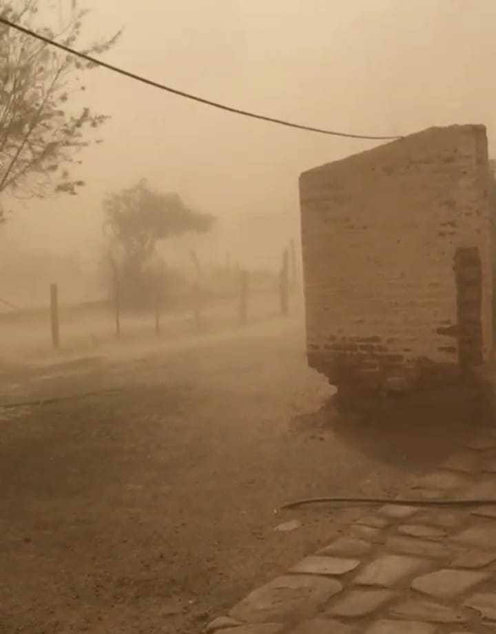 INCENDIOS Y CAIDAS DE POSTES DEJÓ EL PASO DEL ZONDA POR EL INTERIOR DE LA PROVINCIA