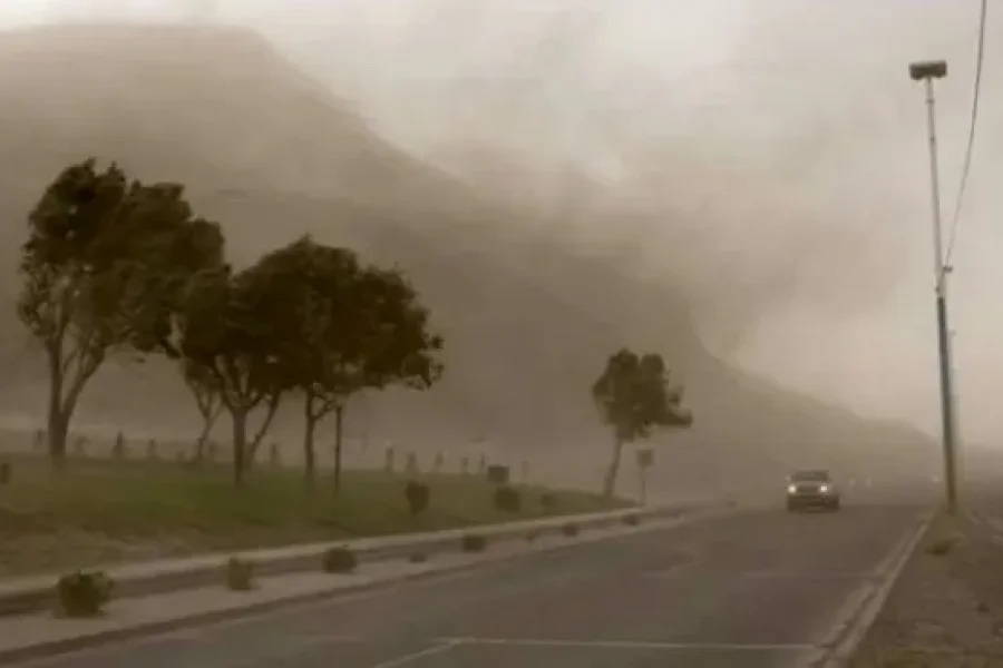 ALERTA AMARILLA POR VIENTOS Y LLUVIAS PARA LOS PRÓXIMOS DIAS EN LA PROVINCIA