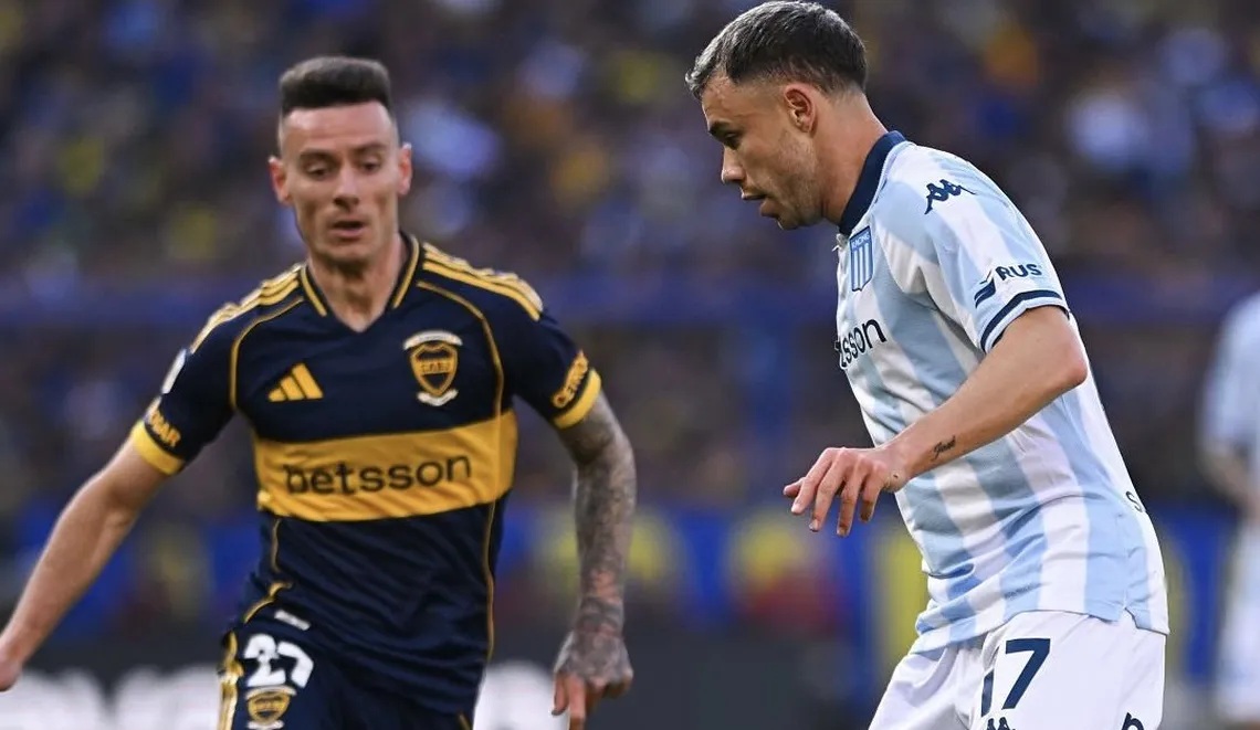 Boca le empató a Racing sobre la final en la Bombonera