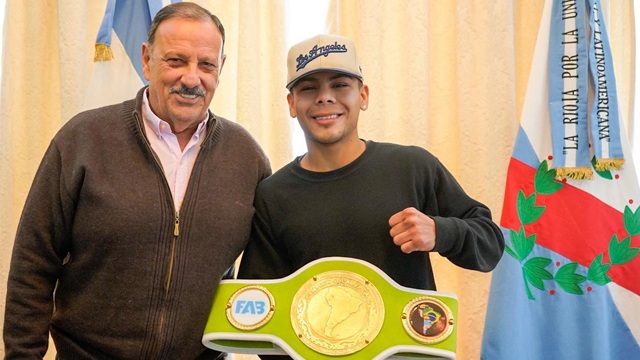 QUINTELA RECIBIÓ AL CAMPEÓN SUDAMERICANO JOEL 