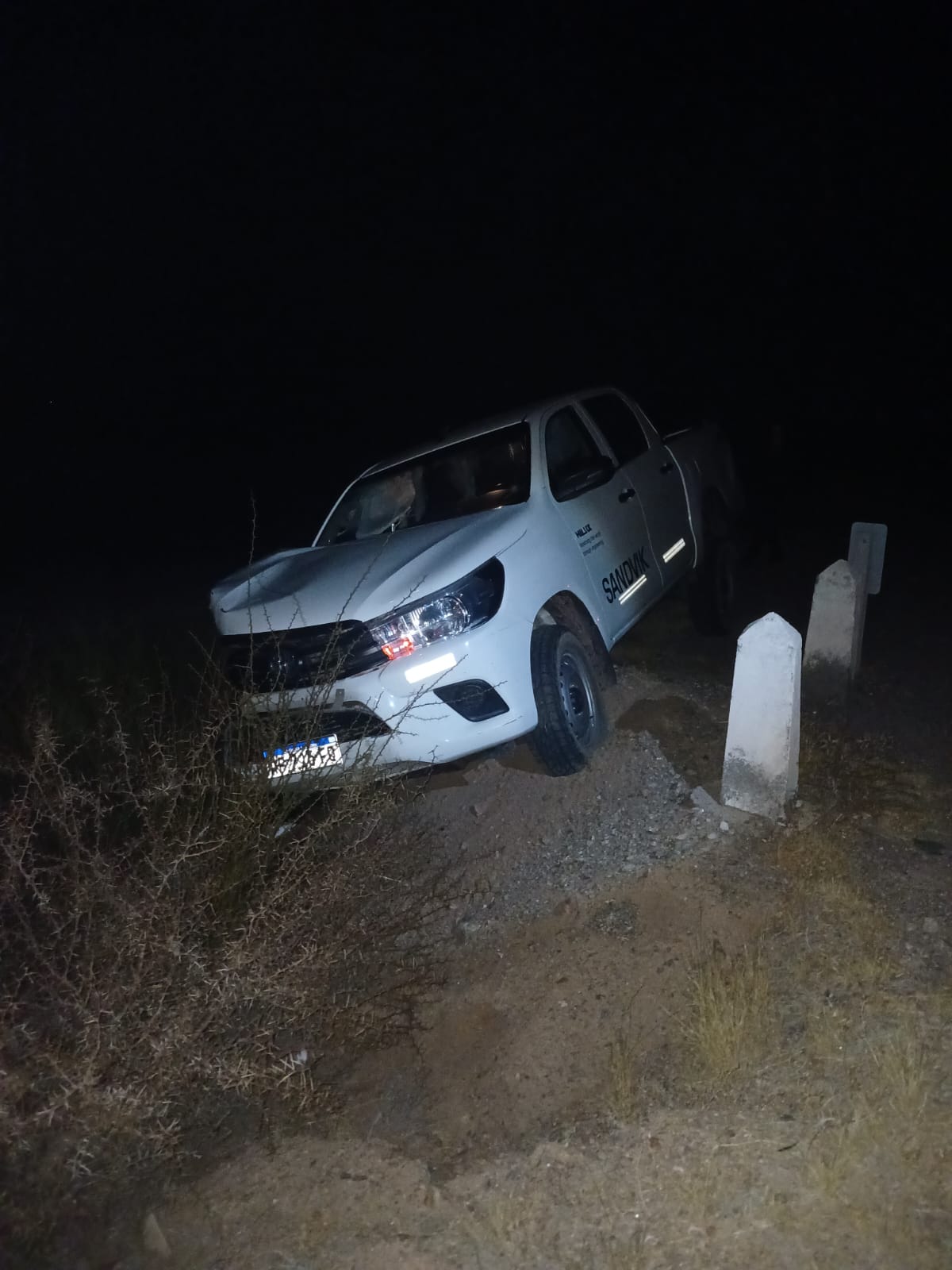CONDUCTOR DE UNA CAMIONETA DE MENDOZA CHOC&Oacute; CONTRA UNA VACA EN RUTA 40 Y RESULT&Oacute; CON HERIDAS LEVES
