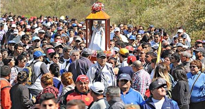 ESTE VIERNES SE REALIZA LA PEREGRINACIÓN DE LA VIRGEN INDIA DE SANAGASTA 