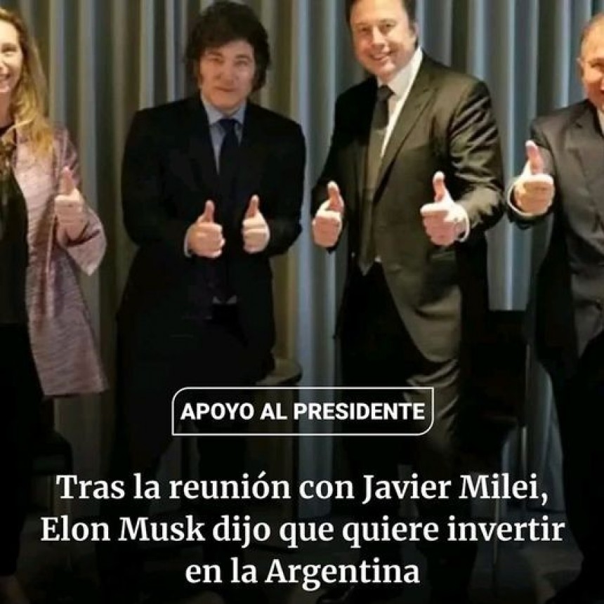 MILEI SE REUNIÓ POR TERCERA VEZ CON ELON MUSK EN ESTADOS UNIDOS