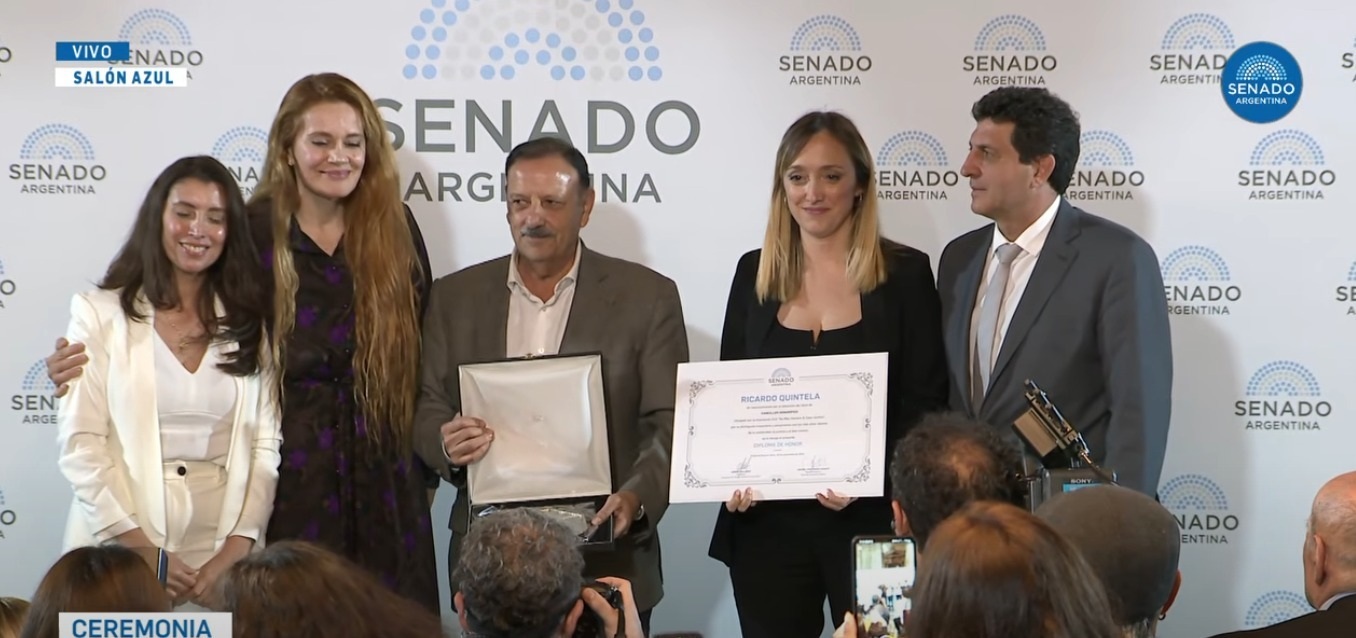 QUINTELA FUE HOMENAJEADO EN EL SENADO