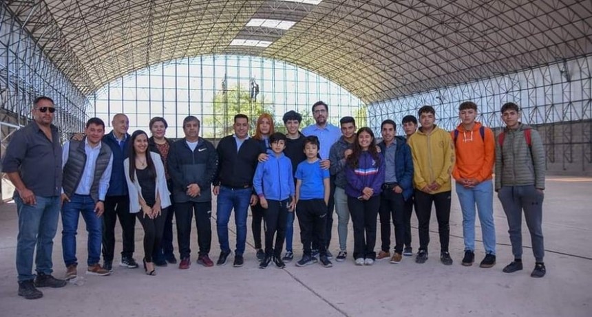 AVANZAN LAS OBRAS EN EL POLIDEPORTIVO 