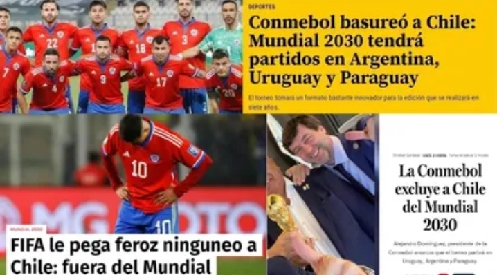 CHILE NO SERÁ  ANFITRIÓN DEL MUNDIAL 203O Y LA RESPUESTA DE CHILE NO SE HIZO ESPERAR 