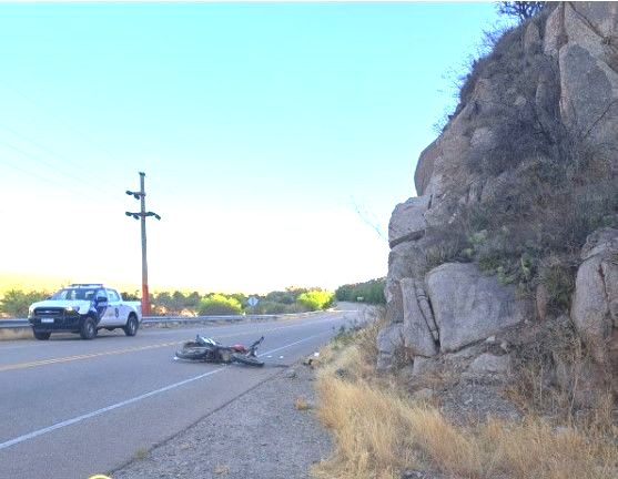 MOTOCICLISTA MURIÓ TRAS CHOCAR CONTRA UN CERRO EN CHILECITO