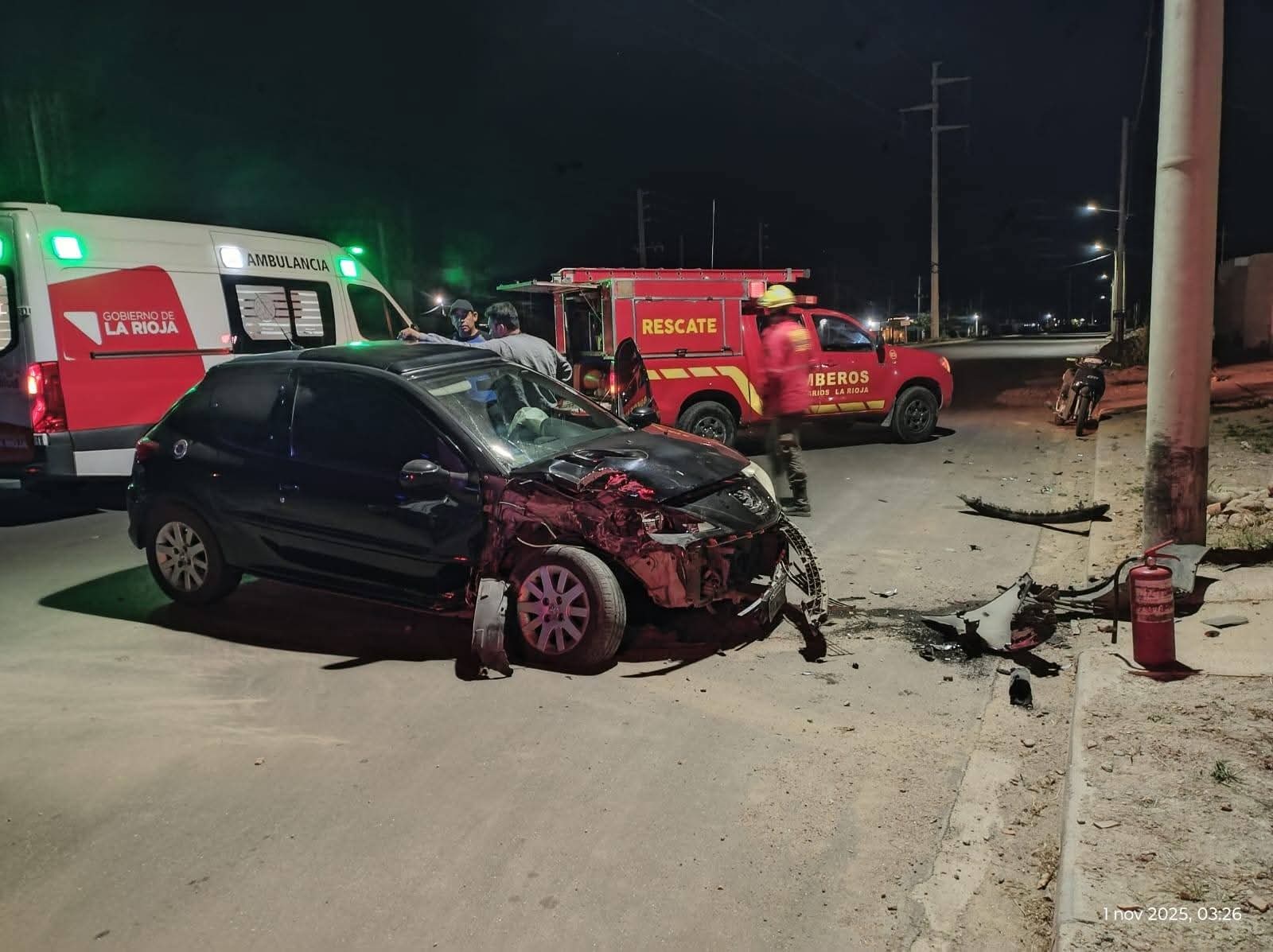  UNA MUJER RESULTÓ HERIDA TRAS UN SINIESTRO VIAL EN AVENIDA LOS CACTUS