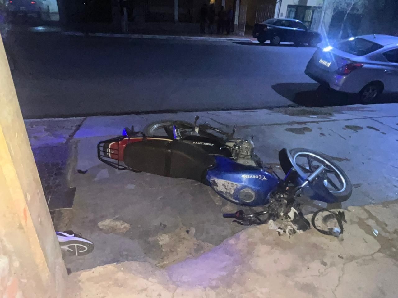 MURIÓ UN MOTOCICLISTA TRAS FUERTE CHOQUE EN CHILECITO