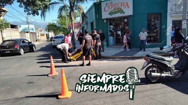 CENTRO: SINIESTRO VIAL ENTRE DOS MOTOCICLETAS