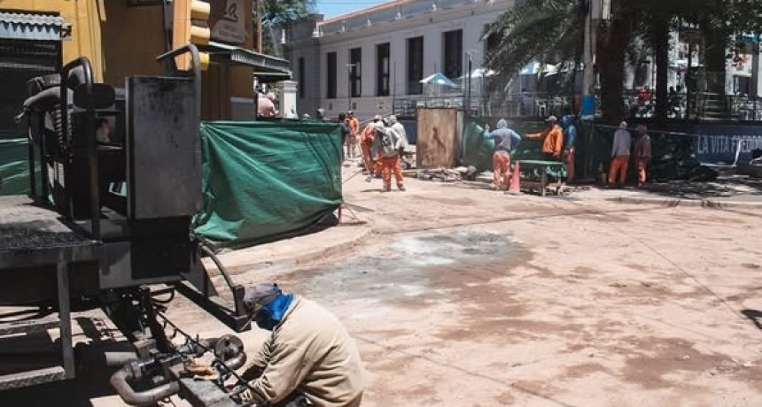 COMPLETARON OBRAS DE DESAGÜES PLUVIALES EN CALLE BELGRANO